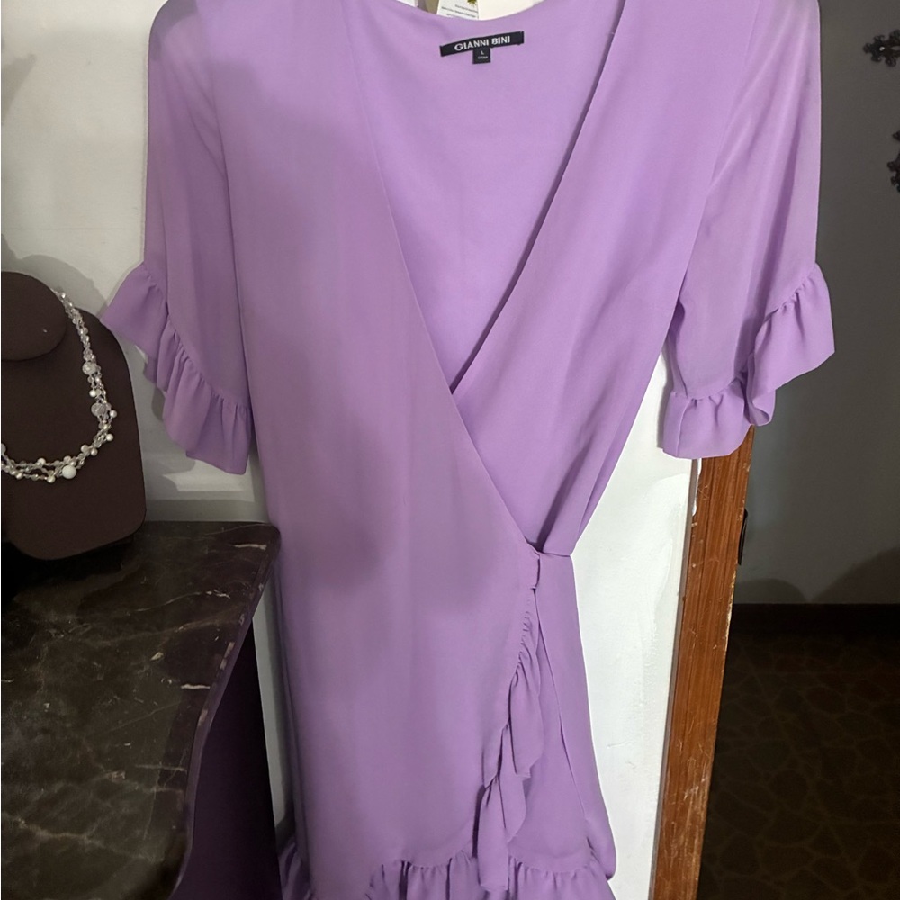 Giani Bernini Lavender Ruffle Dress